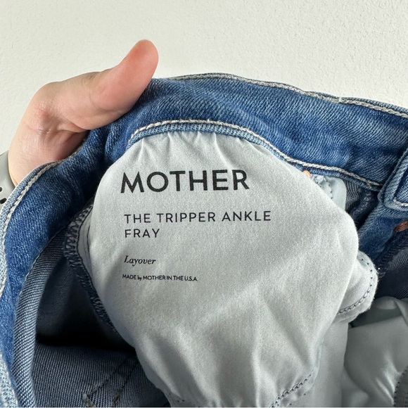 Mother Layover The Tripper Ankle Fray Button Fly Denim Jeans Size 30 - Picture 8 of 12